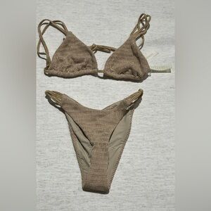 DEVON WINDSOR Tan Bikini Set